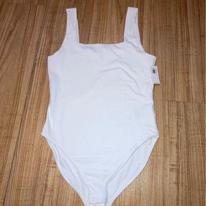 Old Navy NWT White Square Neck Bodysuit